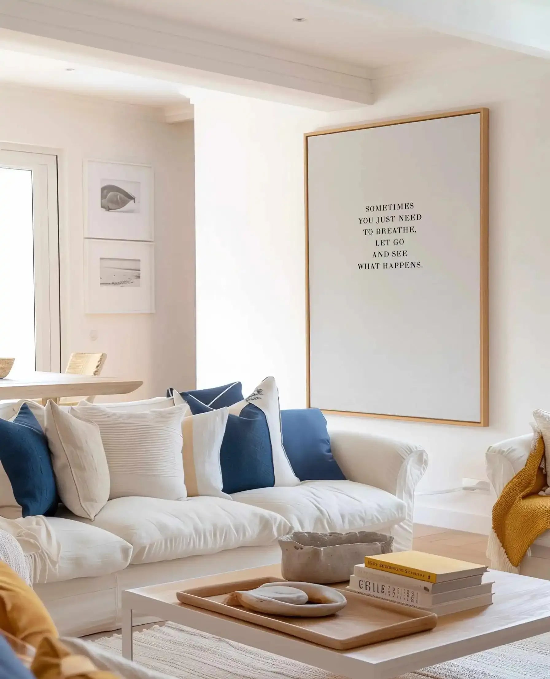 Let Go | Framed Canvas Art Print from Olive et Oriel where you can shop wallpaper and artworks online