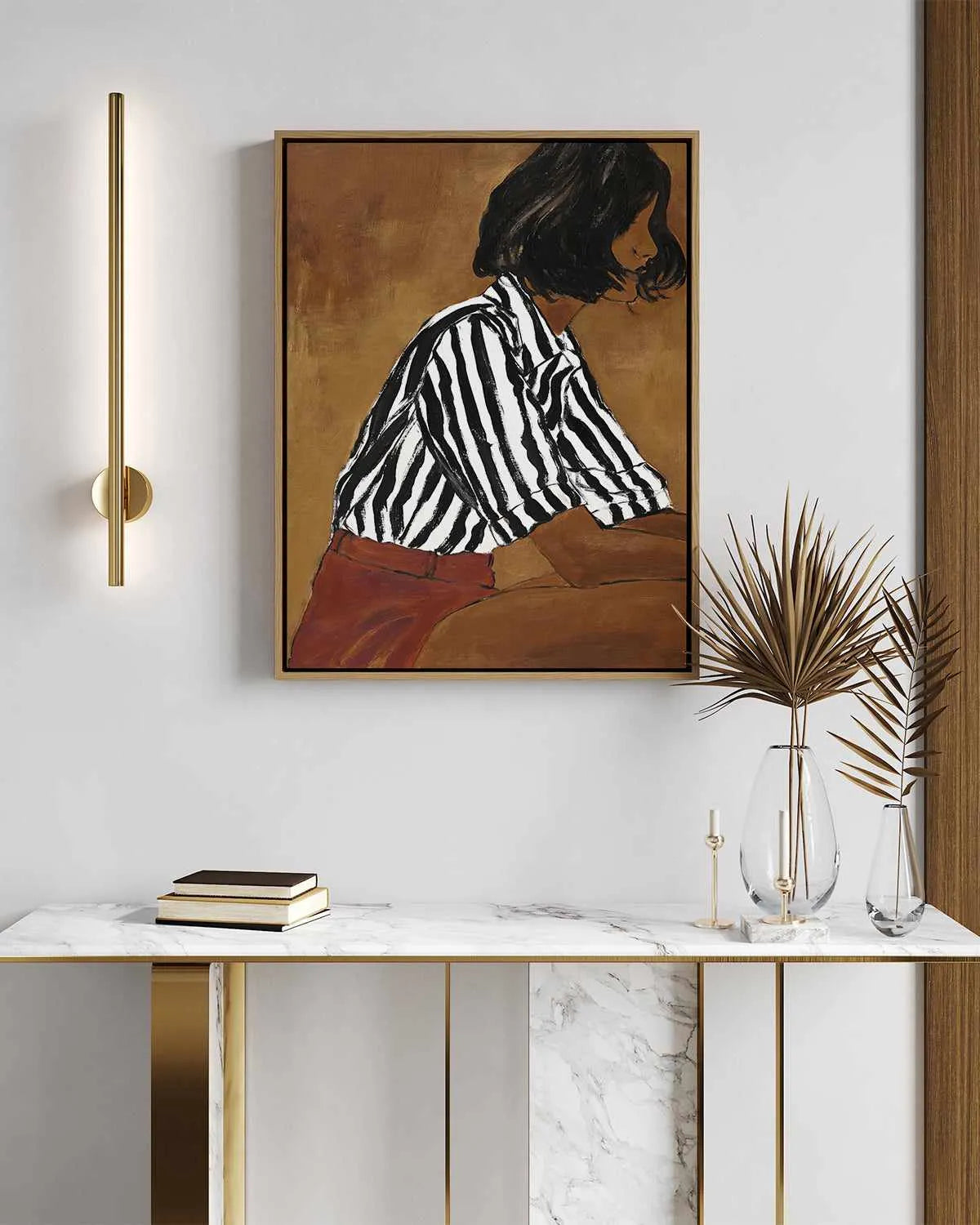 Let It Go by Design Fabrikken | Framed Canvas Art Print from Olive et Oriel where you can shop wallpaper and artworks online