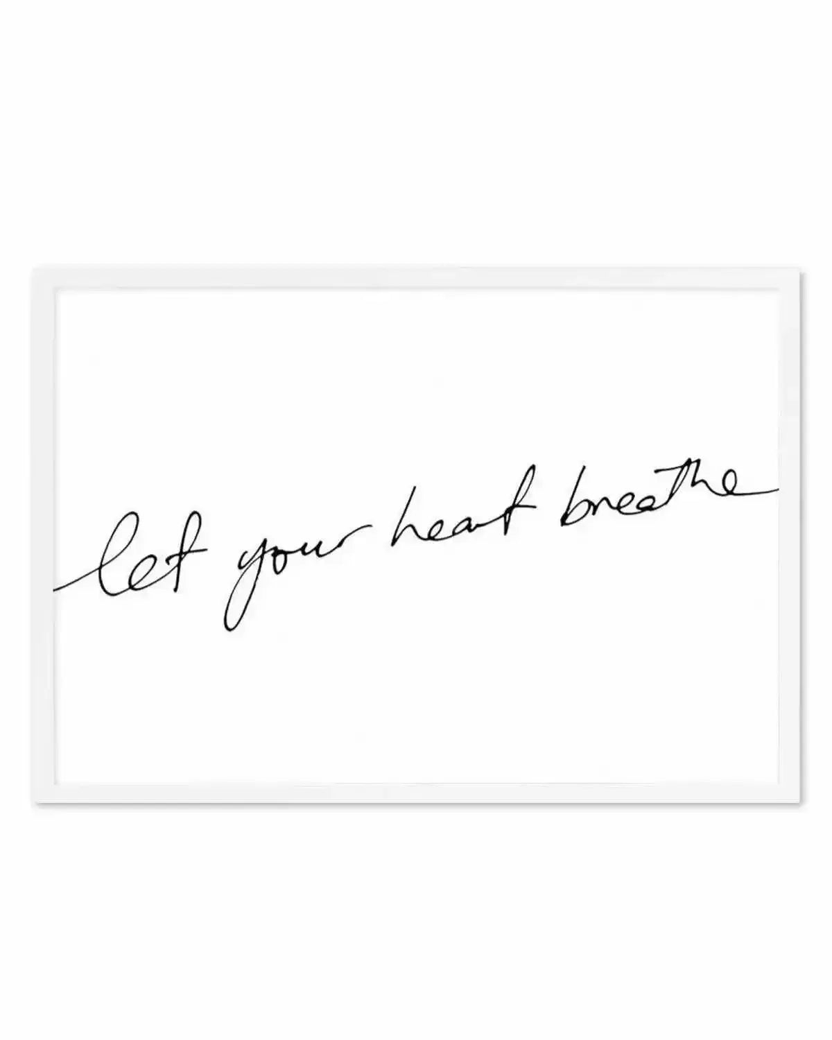 Let Your Heart Breathe Art Print from Olive et Oriel where you can shop wallpaper and artworks online