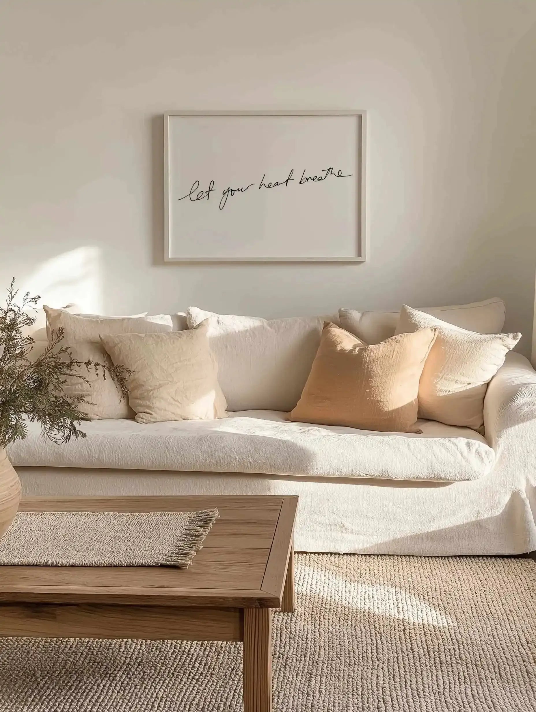 Let Your Heart Breathe Art Print from Olive et Oriel where you can shop wallpaper and artworks online