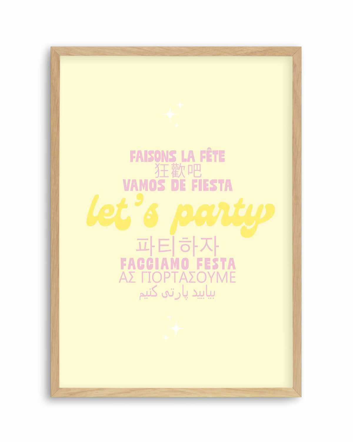 Let's Party Art Print