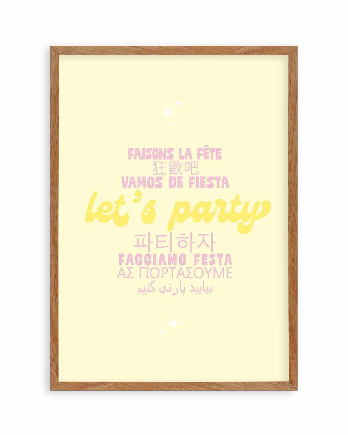 Let's Party Art Print