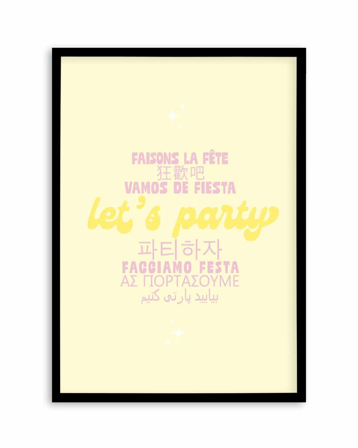 Let's Party Art Print