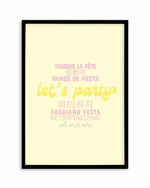 Let's Party Art Print