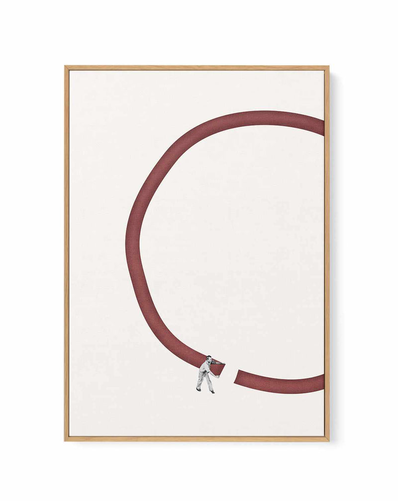 Let's Reconnect By Maarten Leon | Framed Canvas Art Print