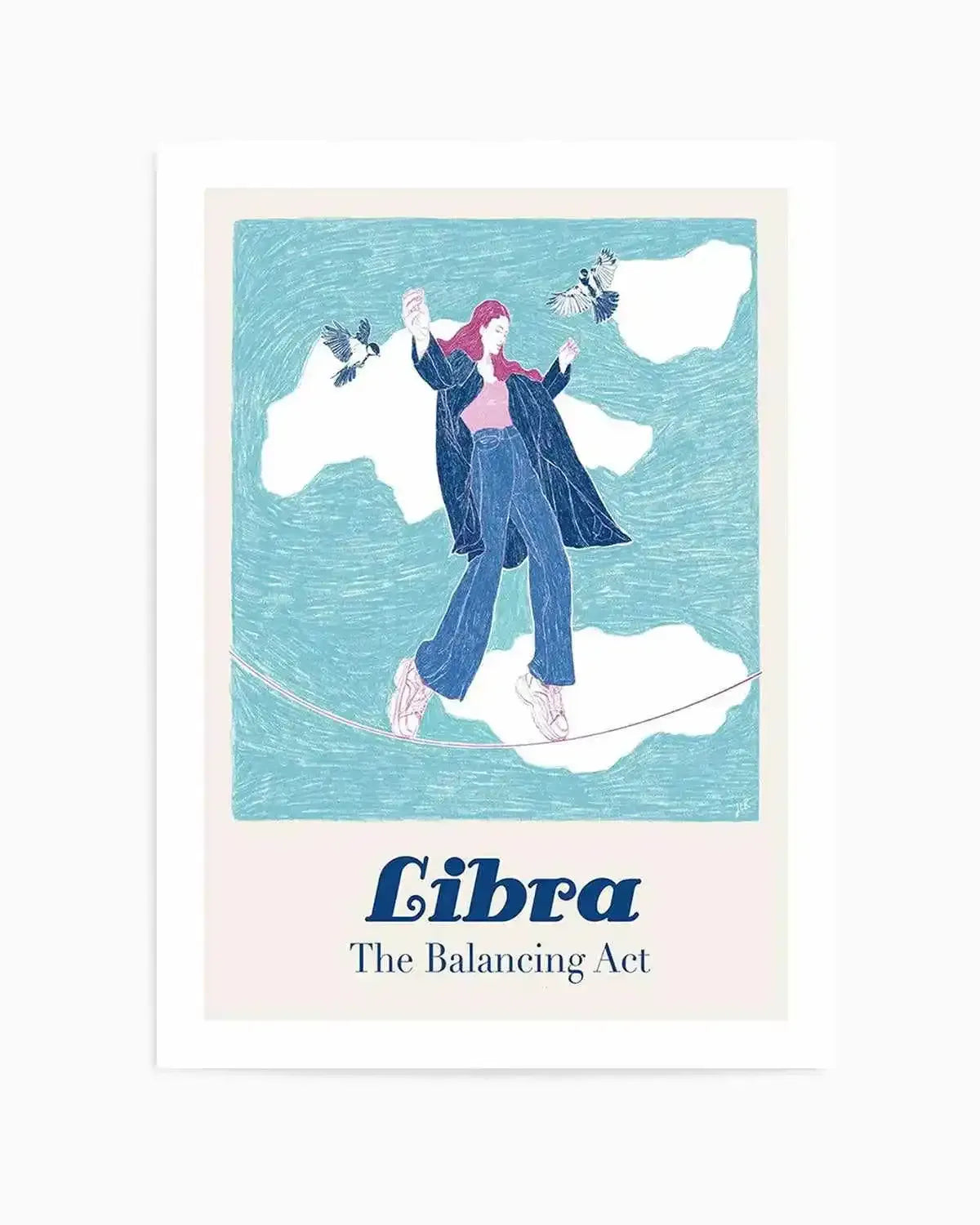 Libra By Jenny Liz Rome Art Print from Olive et Oriel where you can shop wallpaper and artworks online