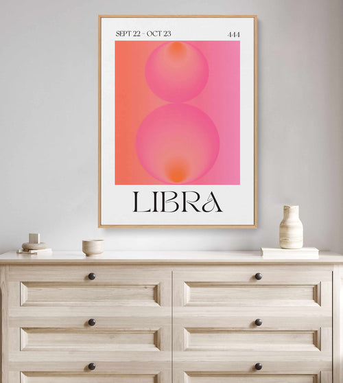 Libra by Valeria Castillo | Framed Canvas Art Print