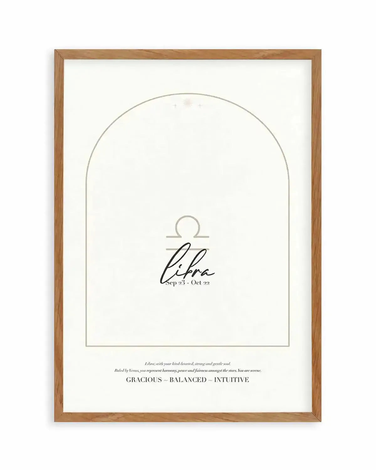 Libra Star Sign Art Print from Olive et Oriel where you can shop wallpaper and artworks online