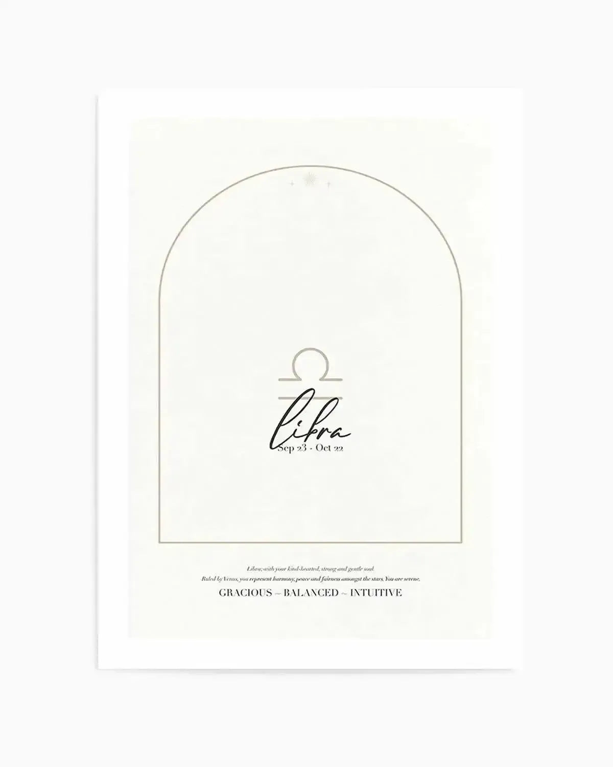 Libra Star Sign Art Print from Olive et Oriel where you can shop wallpaper and artworks online