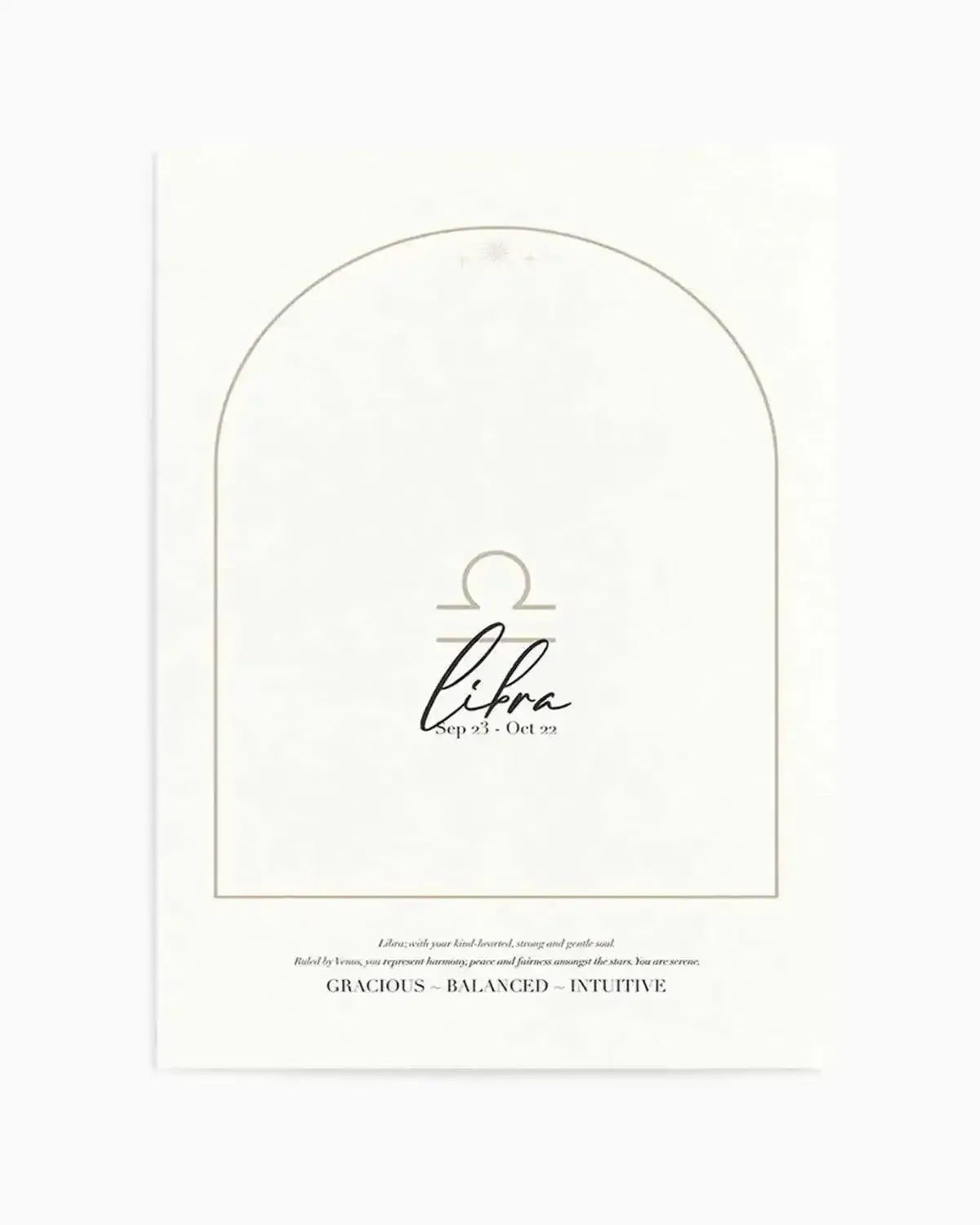 Libra Star Sign Art Print from Olive et Oriel where you can shop wallpaper and artworks online