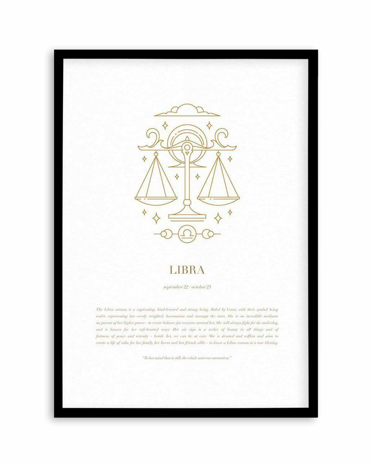 Libra | Celestial Zodiac Art Print