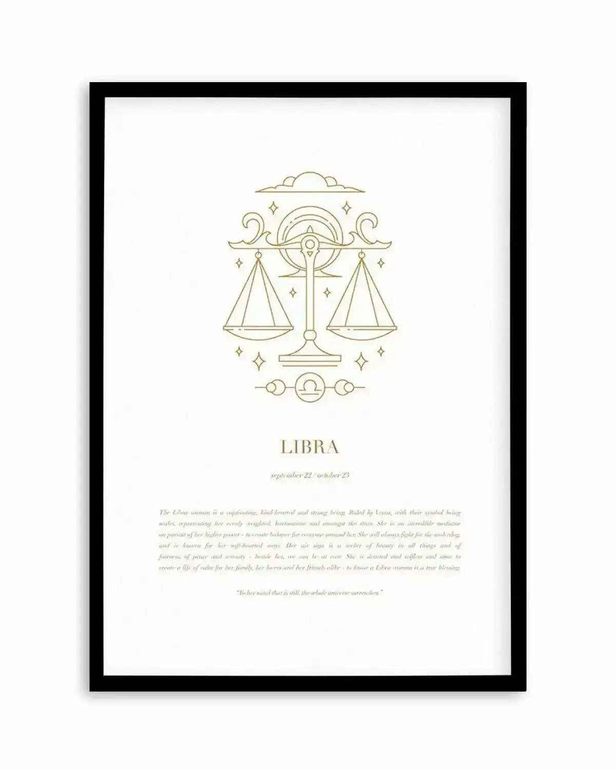 Libra | Celestial Zodiac Art Print from Olive et Oriel where you can shop wallpaper and artworks online
