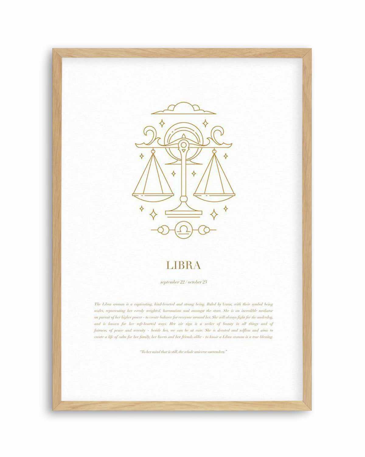 Libra | Celestial Zodiac Art Print