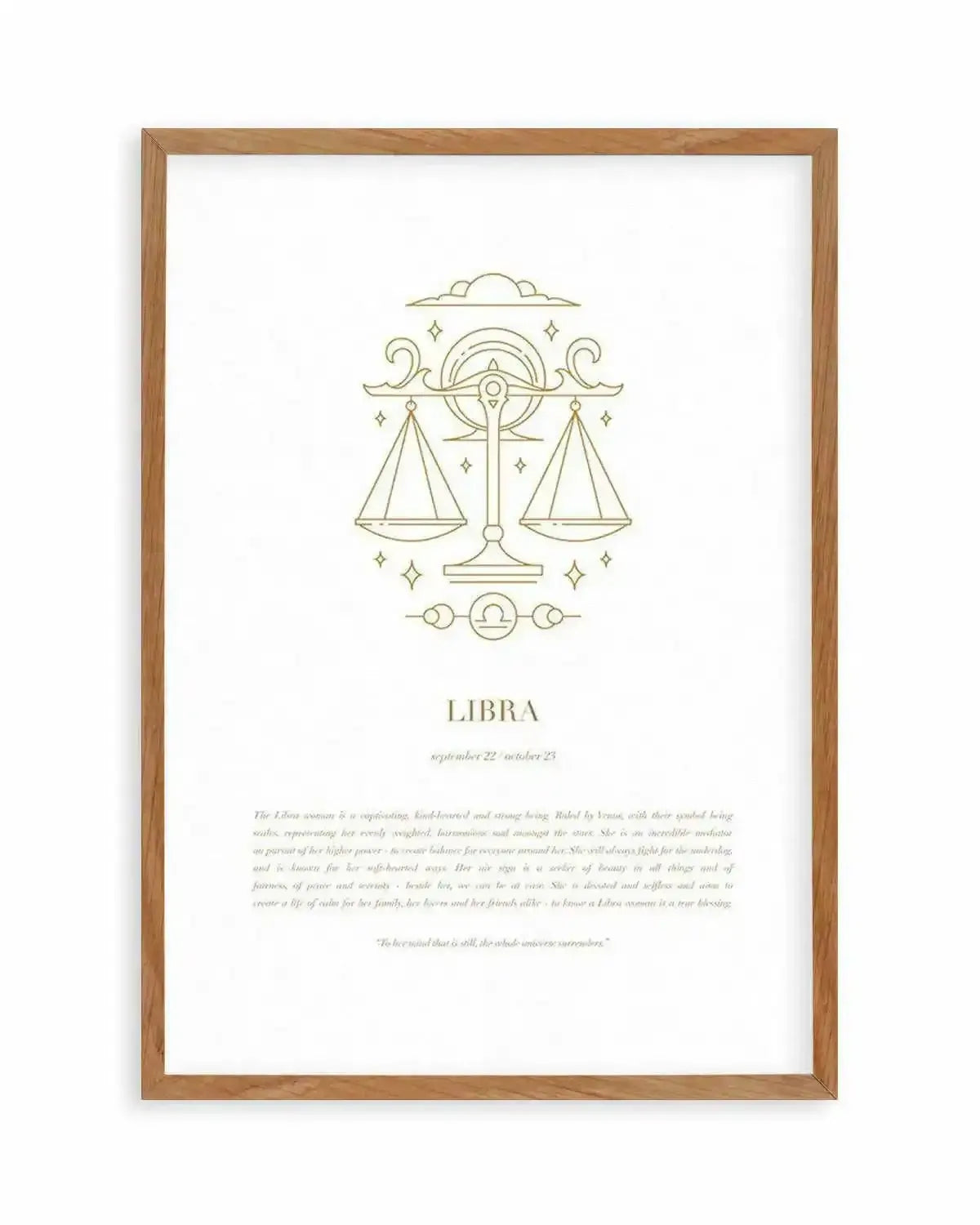 Libra | Celestial Zodiac Art Print from Olive et Oriel where you can shop wallpaper and artworks online