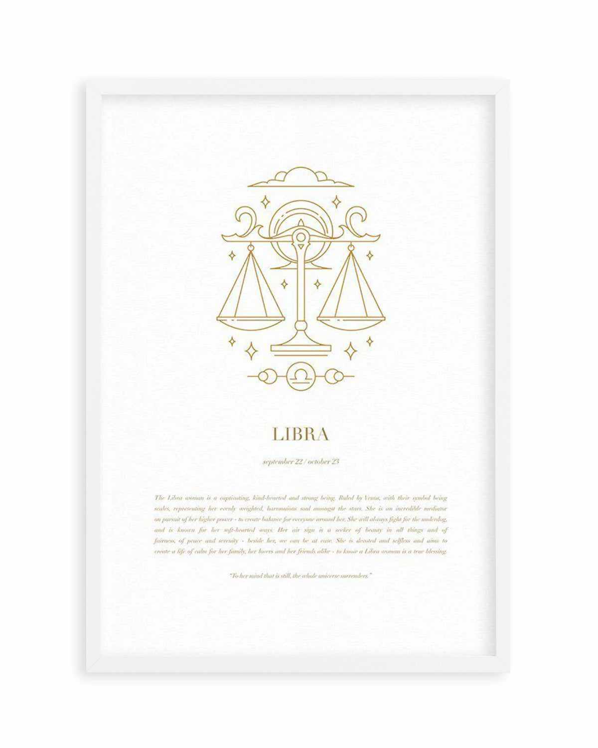 Libra | Celestial Zodiac Art Print