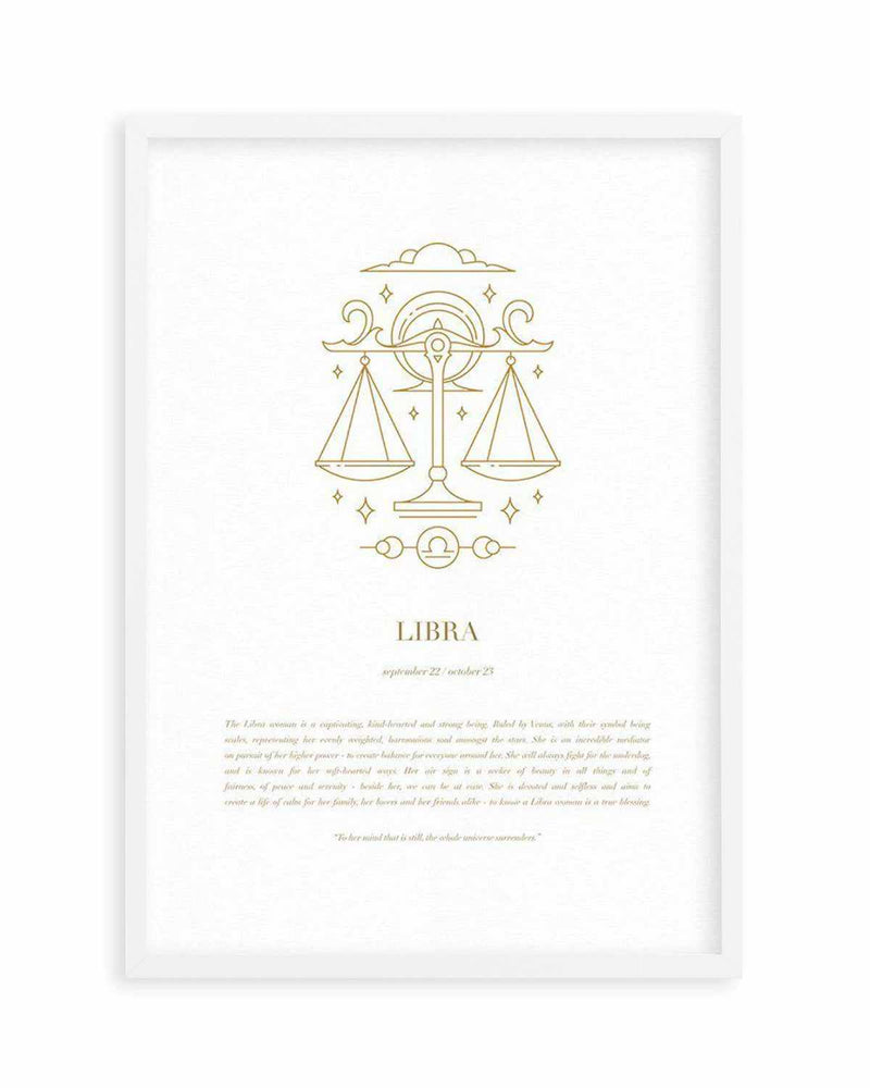 Libra | Celestial Zodiac Art Print