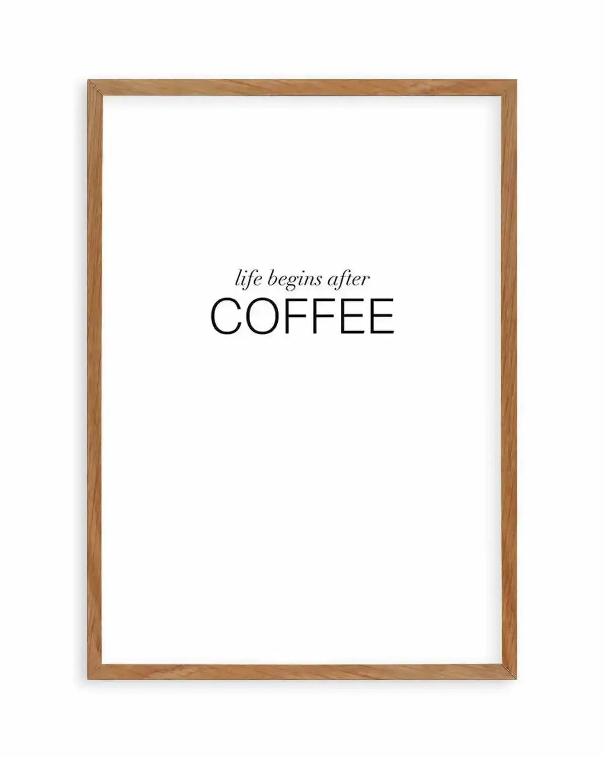 Life Begins After Coffee Art Print from Olive et Oriel where you can shop wallpaper and artworks online