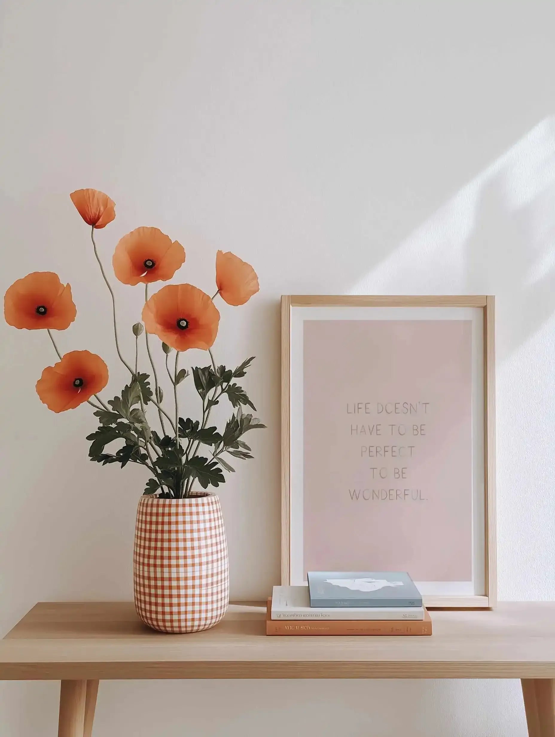 Life Doesn't Have To Be Perfect Art Print from Olive et Oriel where you can shop wallpaper and artworks online