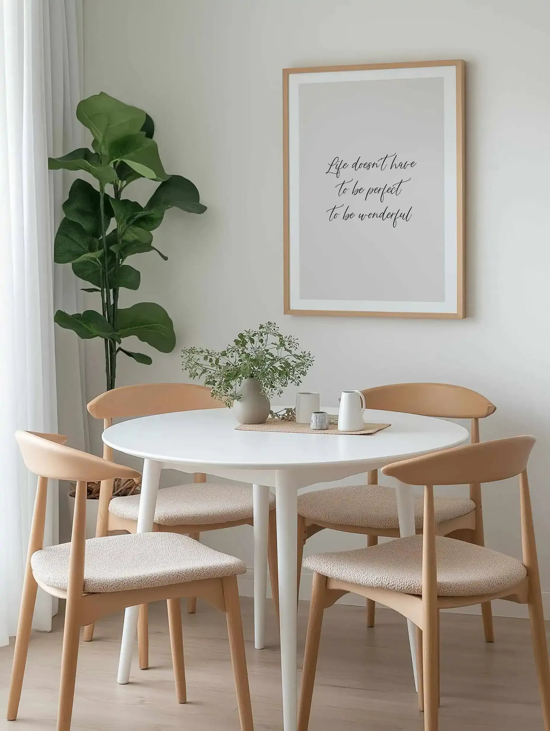 Life Doesn't Have To Be Perfect Art Print from Olive et Oriel where you can shop wallpaper and artworks online