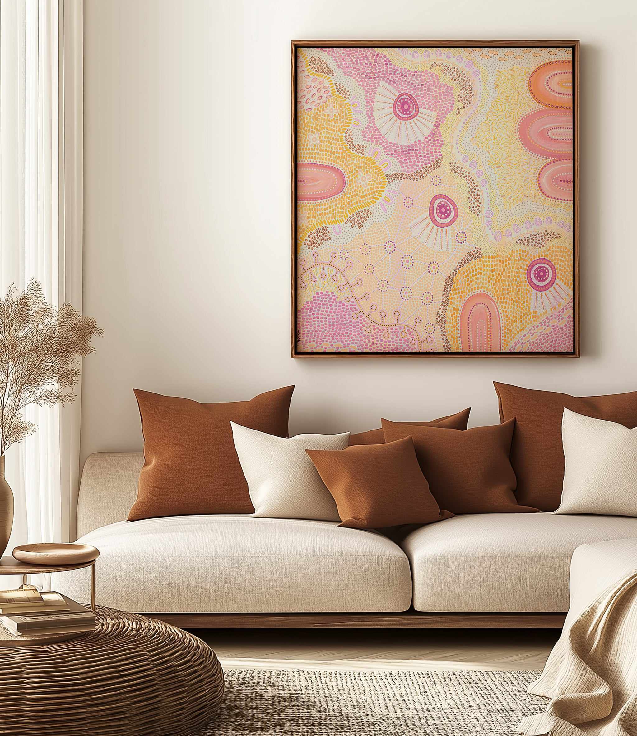 Life Interwoven by Domica Hill | Framed Canvas Art Print