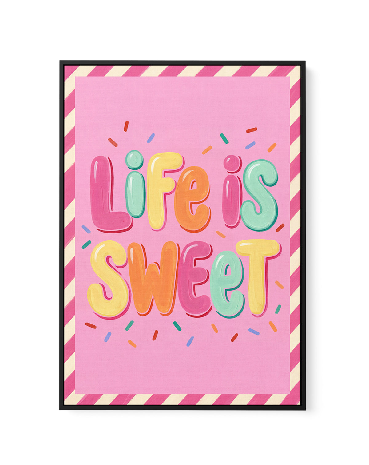 Life Is Sweet | Framed Canvas Art Print