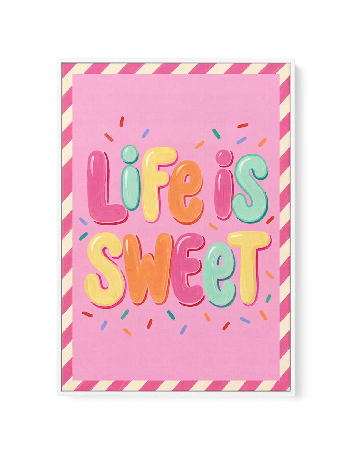 Life Is Sweet | Framed Canvas Art Print
