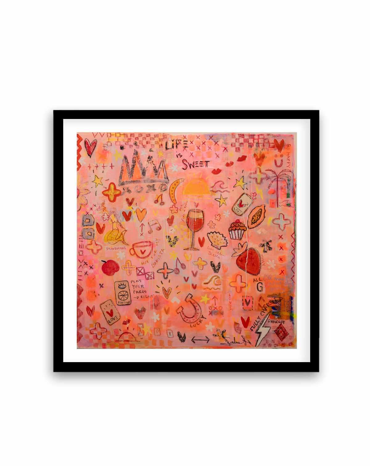 Life Is Sweet by Jackie Green | Art Print from Olive et Oriel where you can shop wallpaper and artworks online