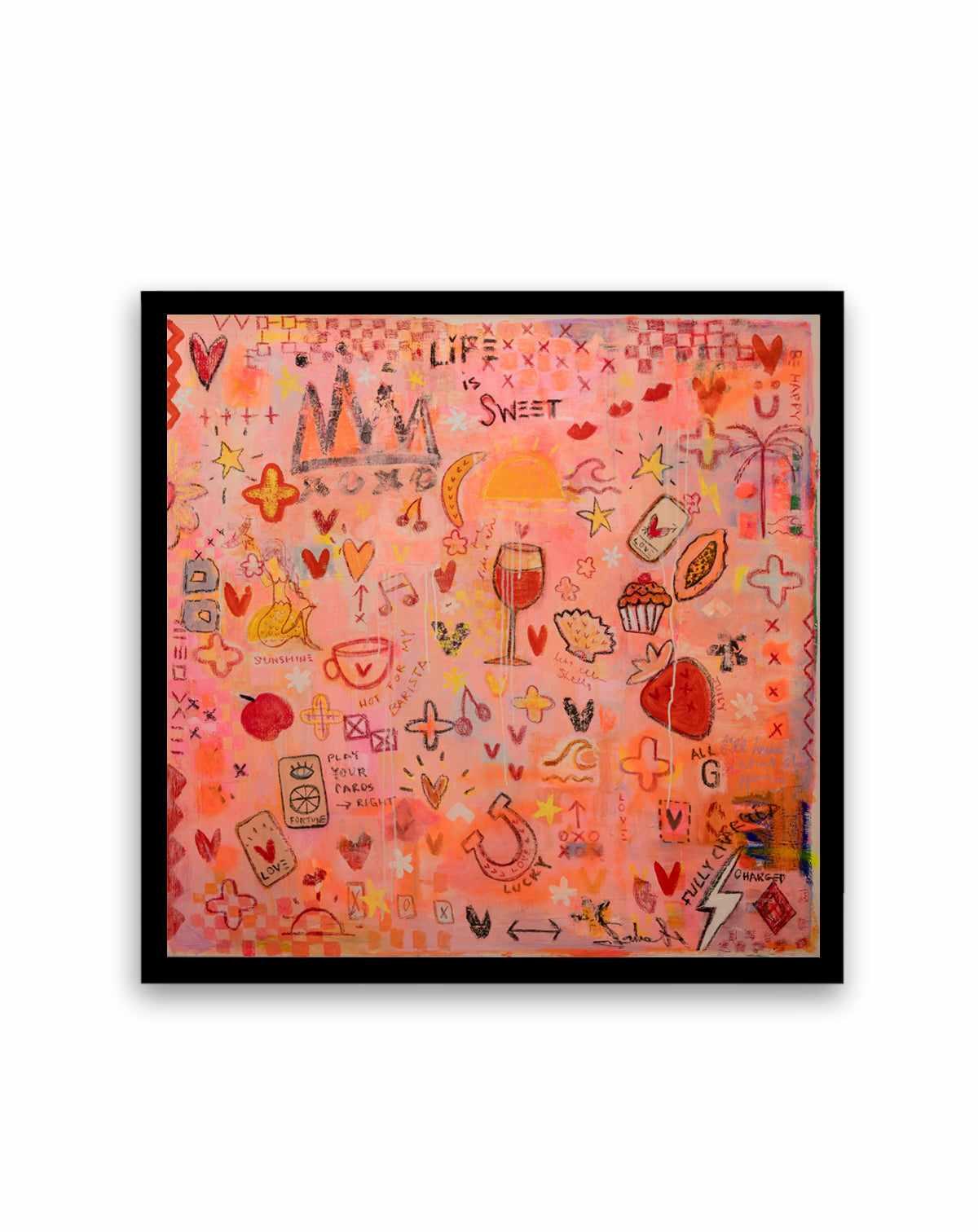Life Is Sweet by Jackie Green | Art Print from Olive et Oriel where you can shop wallpaper and artworks online