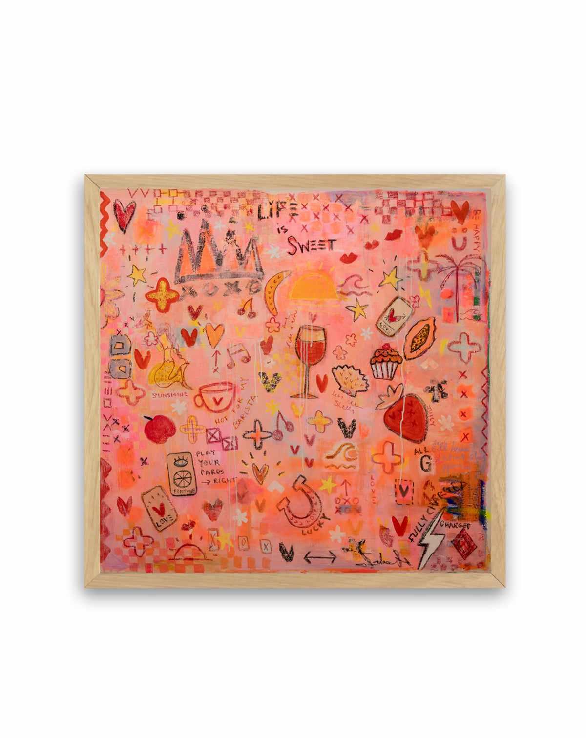 Life Is Sweet by Jackie Green | Art Print from Olive et Oriel where you can shop wallpaper and artworks online