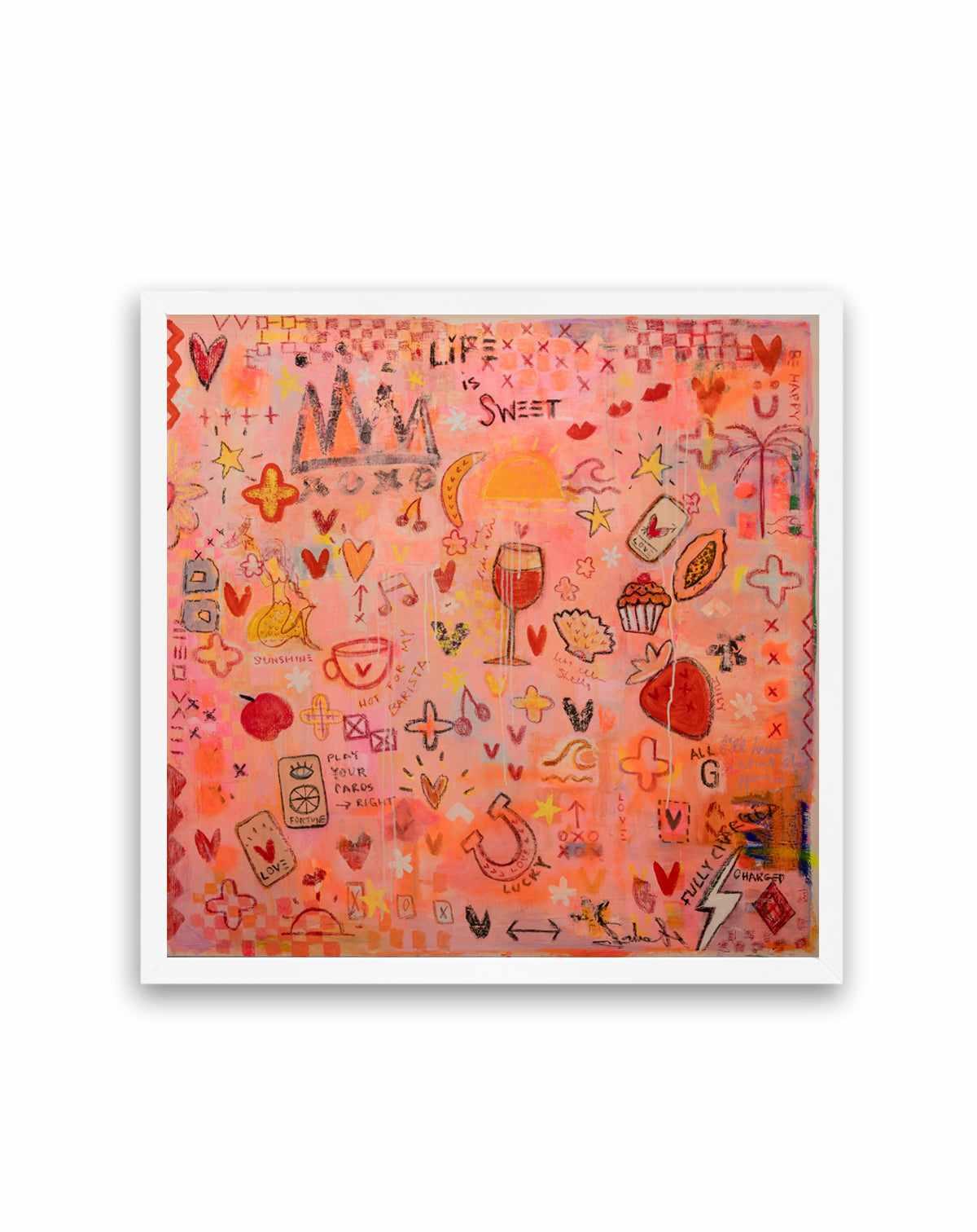 Life Is Sweet by Jackie Green | Art Print from Olive et Oriel where you can shop wallpaper and artworks online
