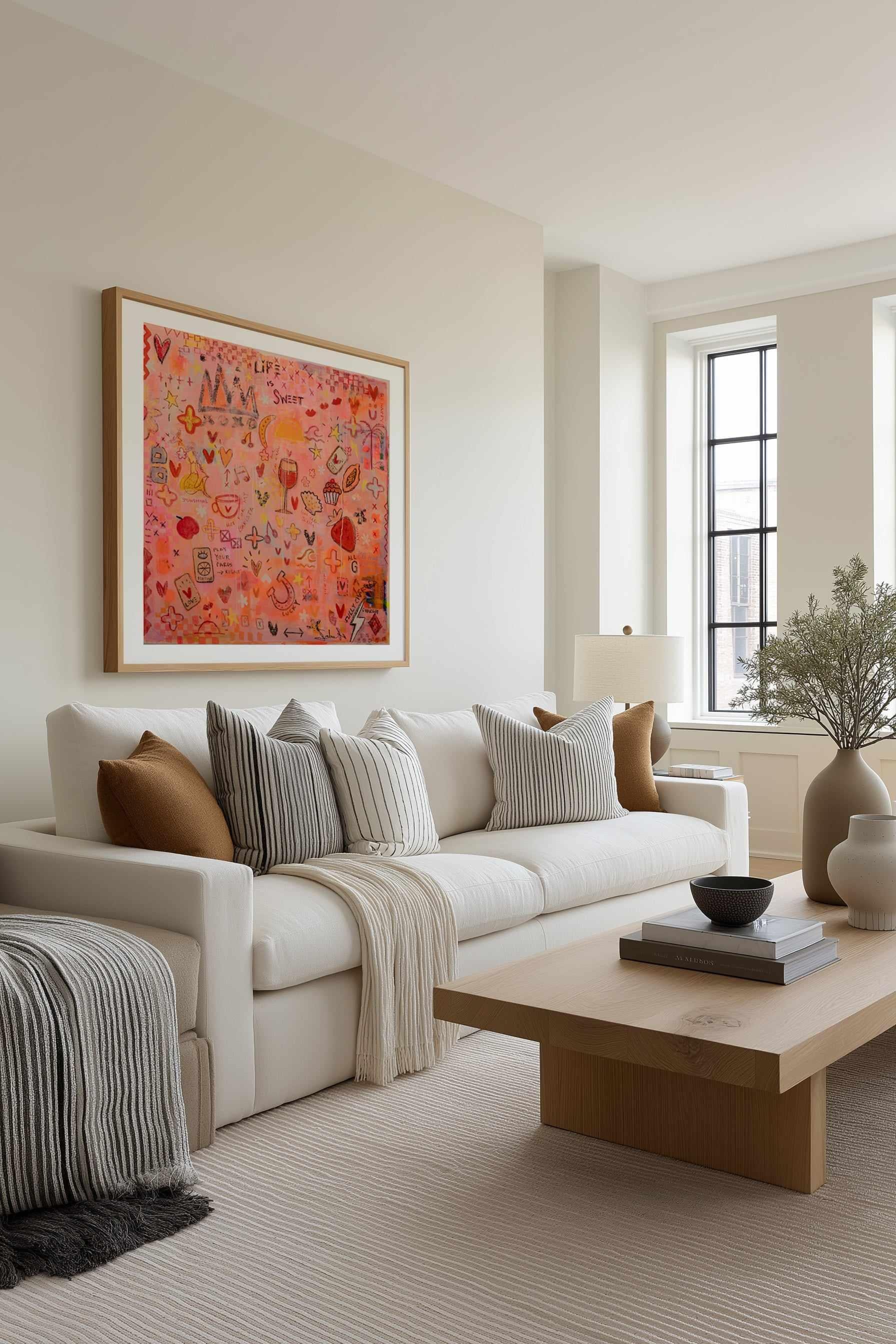 Life Is Sweet by Jackie Green | Art Print from Olive et Oriel where you can shop wallpaper and artworks online