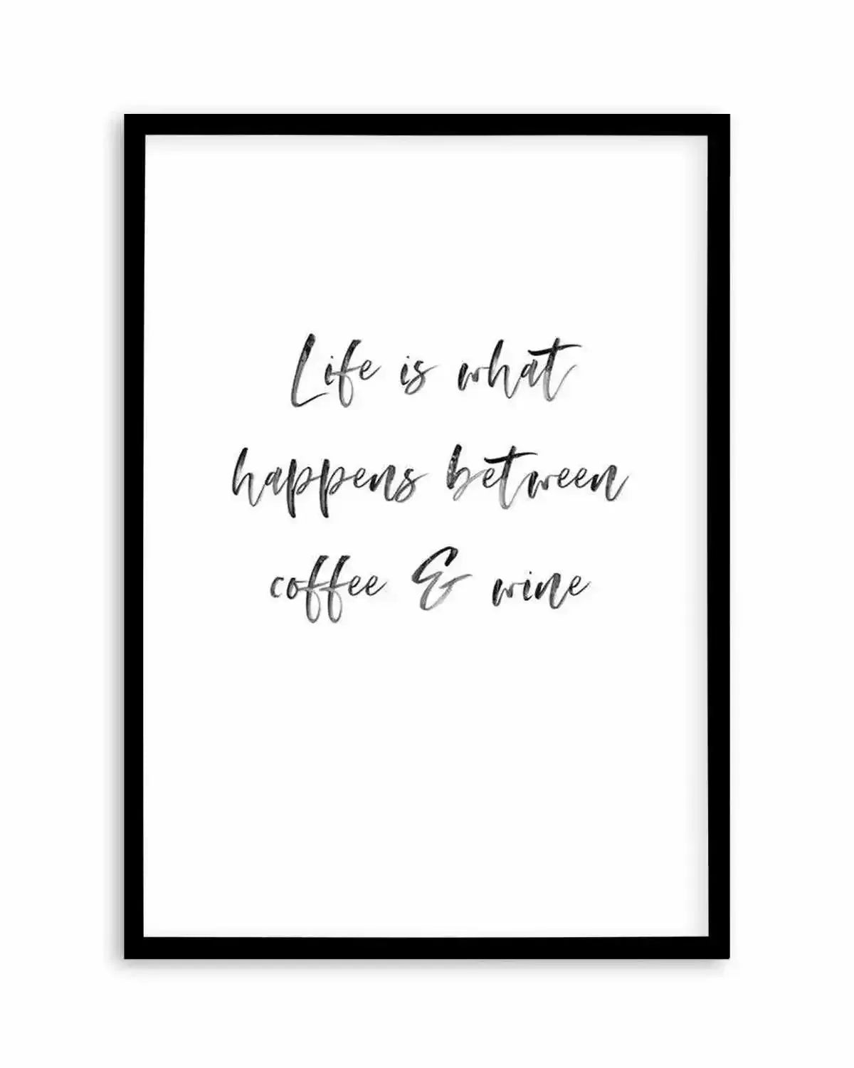 Life Is What Happens... Art Print from Olive et Oriel where you can shop wallpaper and artworks online