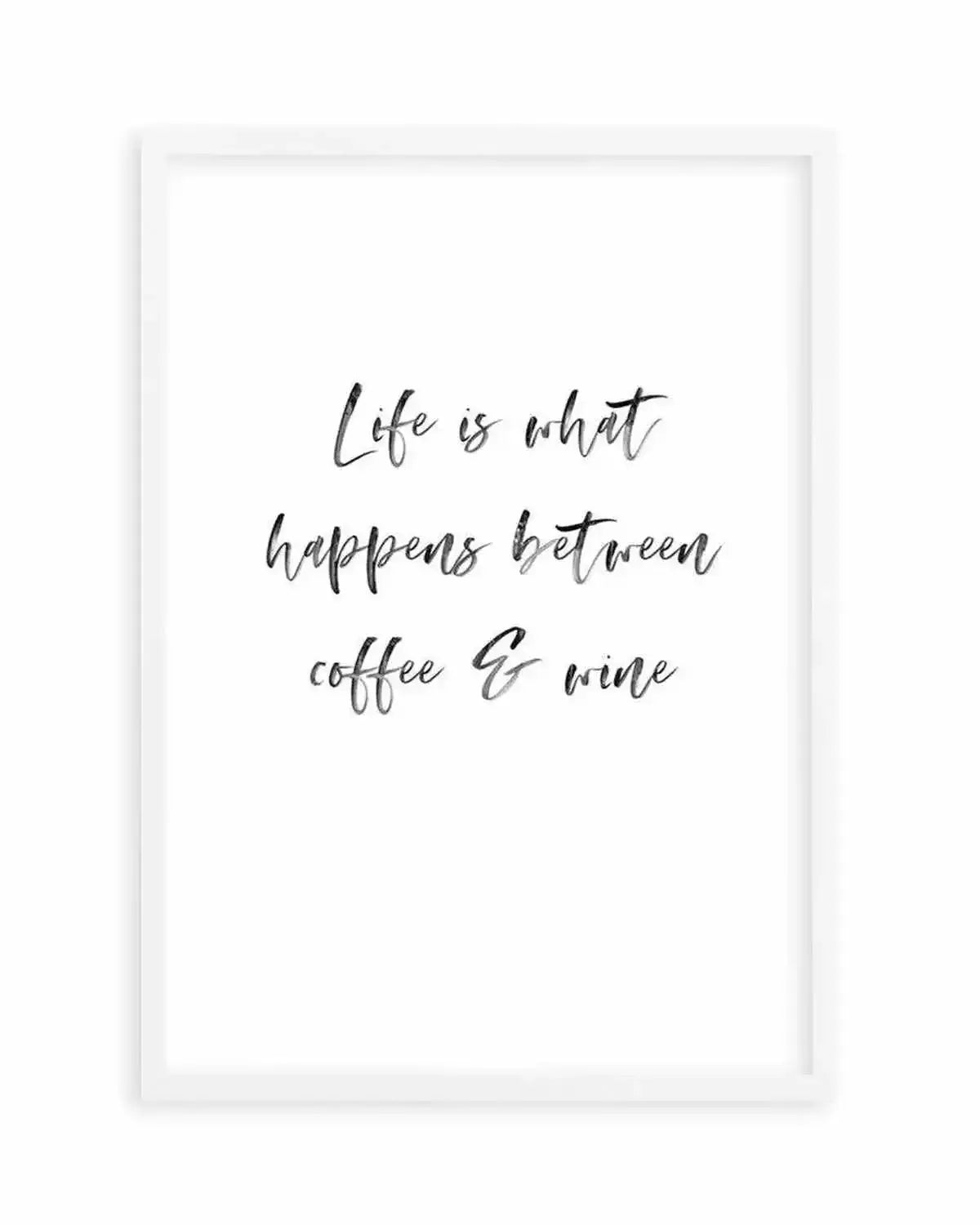 Life Is What Happens... Art Print from Olive et Oriel where you can shop wallpaper and artworks online