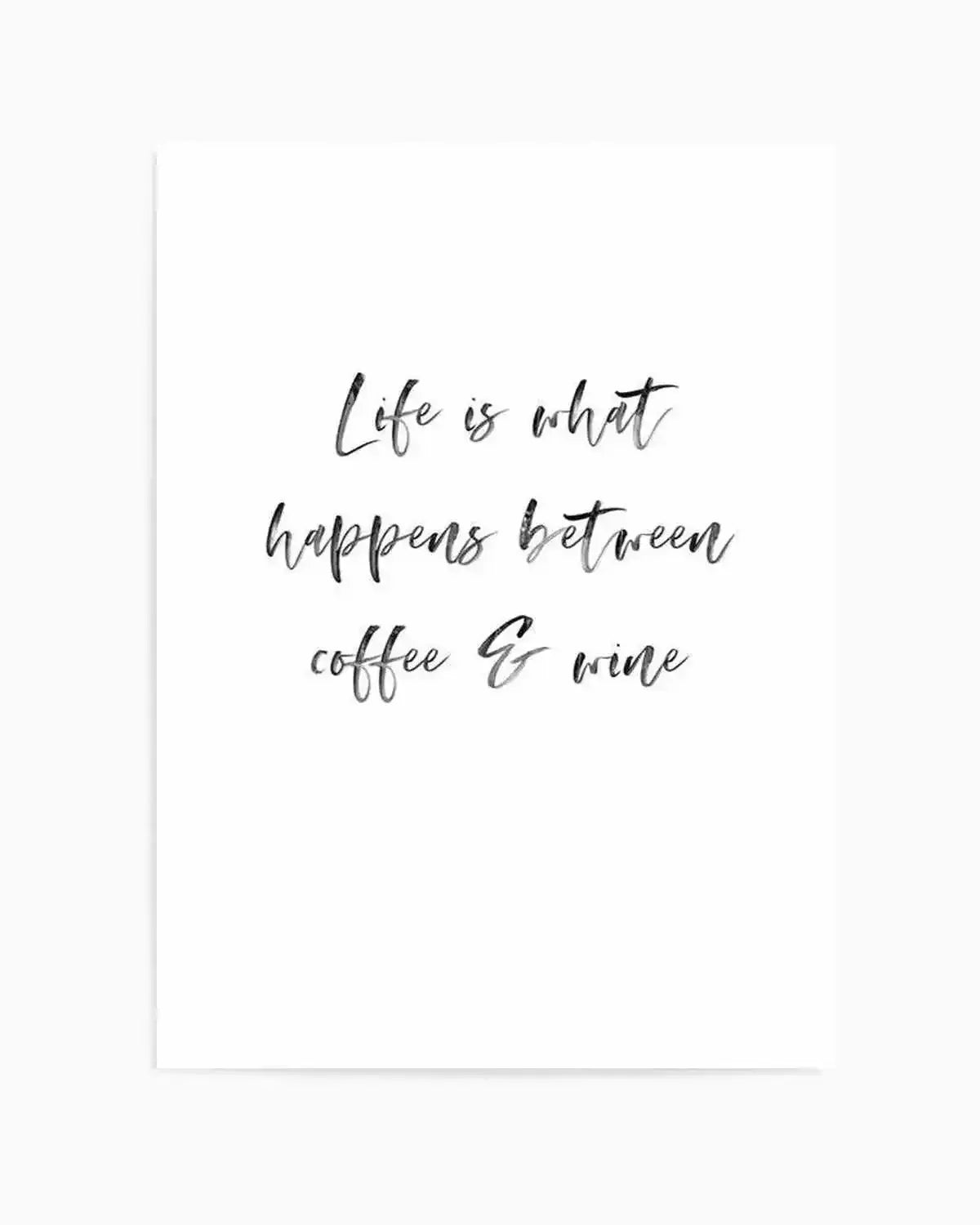 Life Is What Happens... Art Print from Olive et Oriel where you can shop wallpaper and artworks online