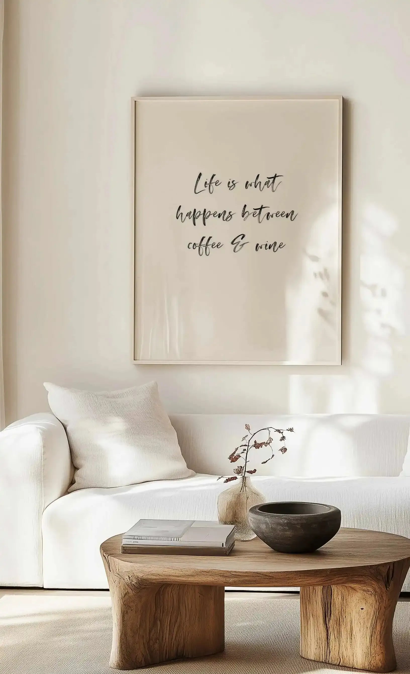 Life Is What Happens... Art Print from Olive et Oriel where you can shop wallpaper and artworks online