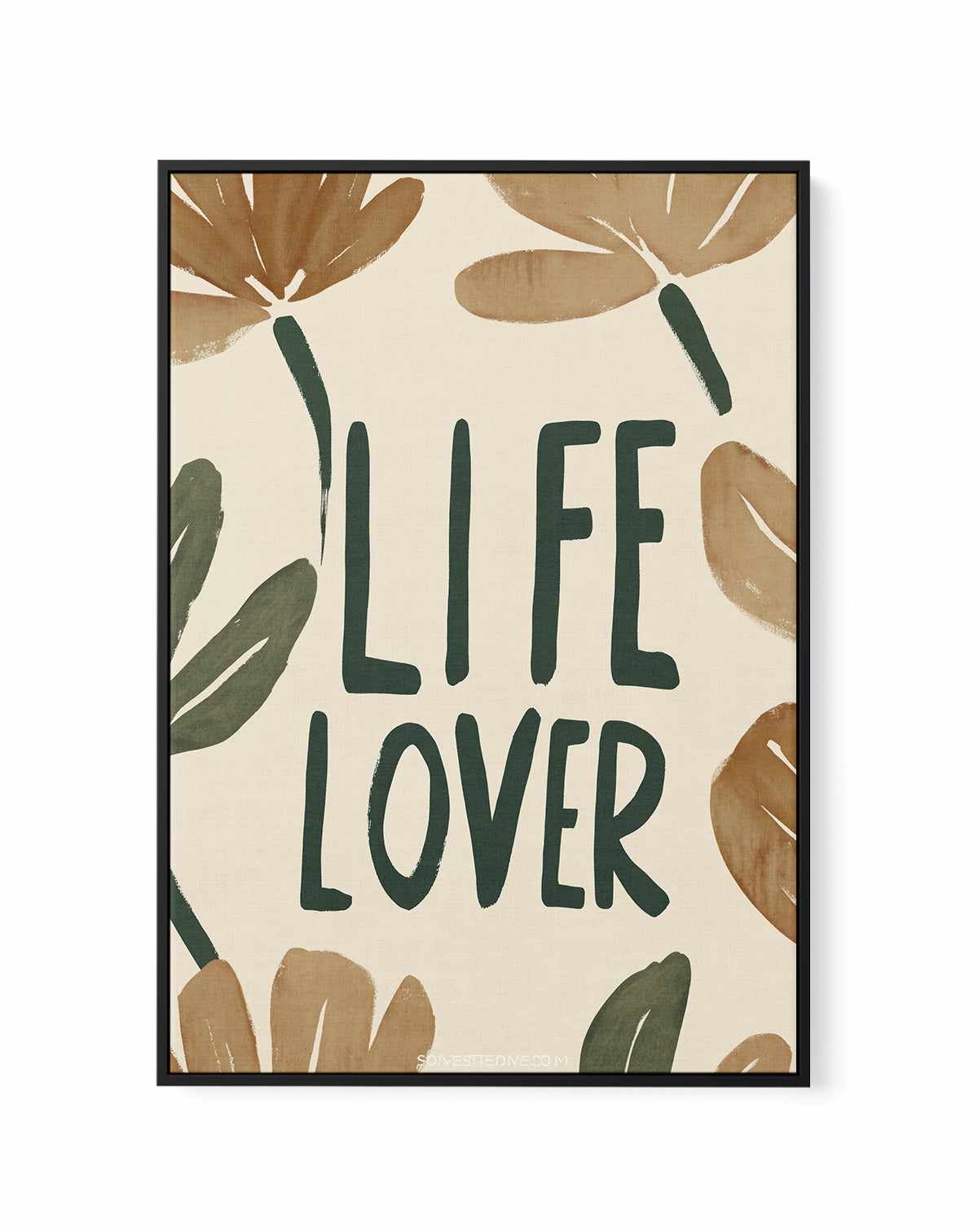 Lifelover | Framed Canvas Art Print from Olive et Oriel where you can shop wallpaper and artworks online