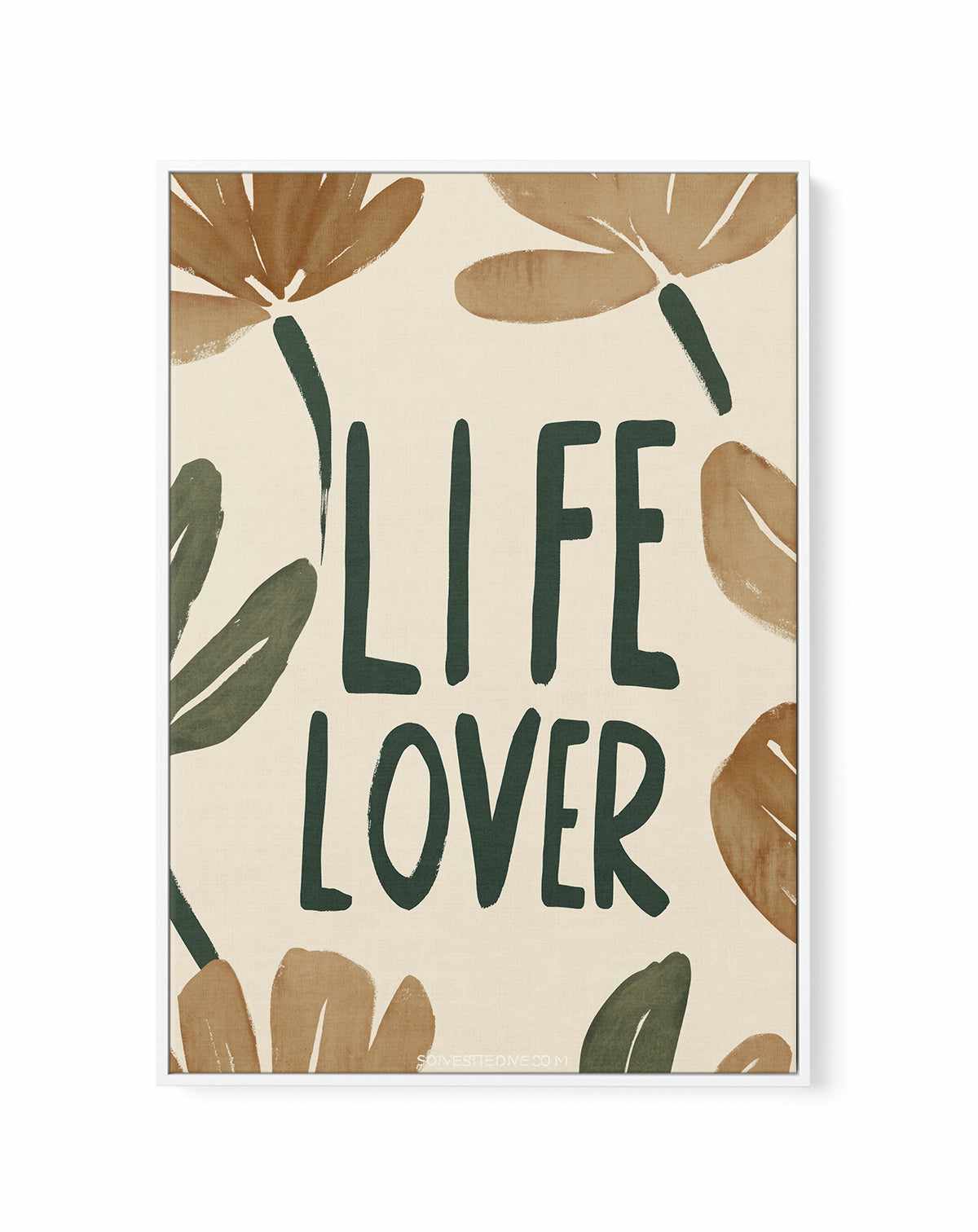 Lifelover | Framed Canvas Art Print from Olive et Oriel where you can shop wallpaper and artworks online