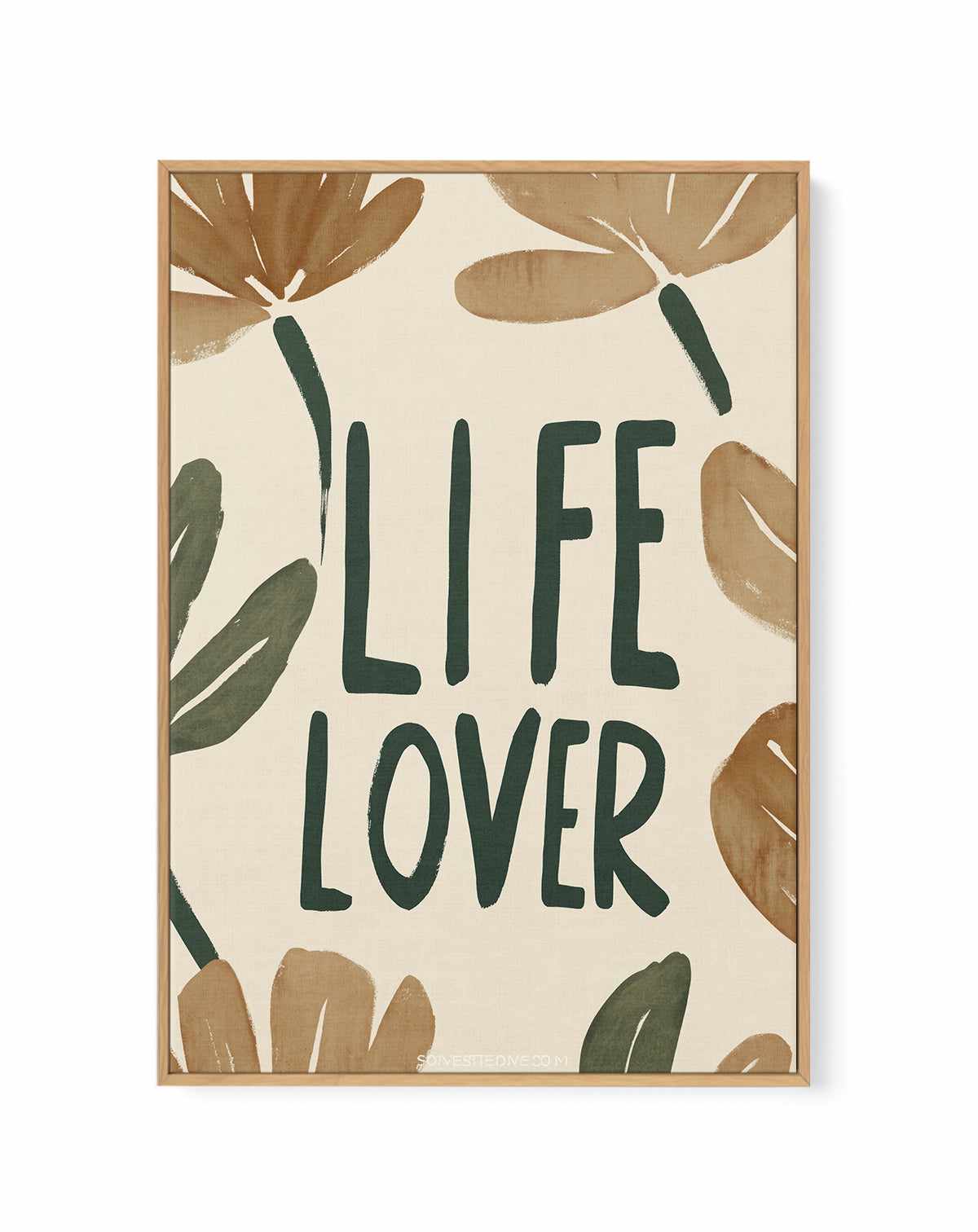 Lifelover | Framed Canvas Art Print from Olive et Oriel where you can shop wallpaper and artworks online