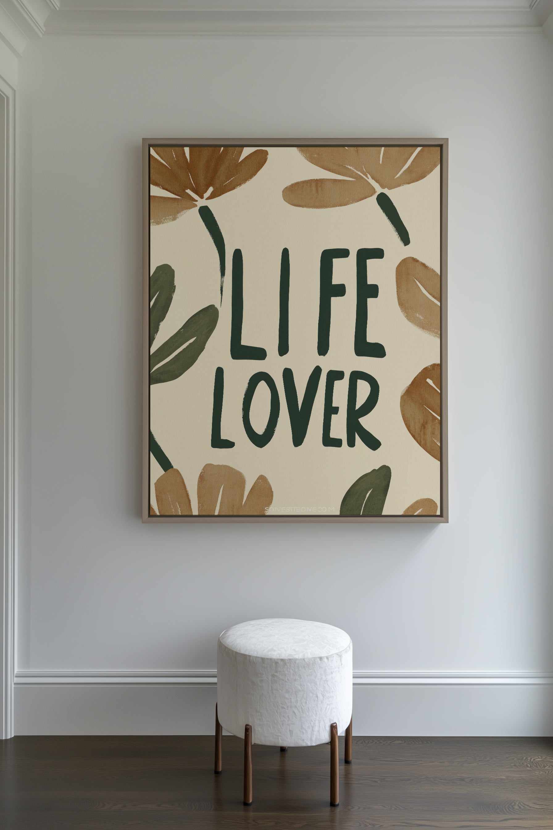 Lifelover | Framed Canvas Art Print from Olive et Oriel where you can shop wallpaper and artworks online