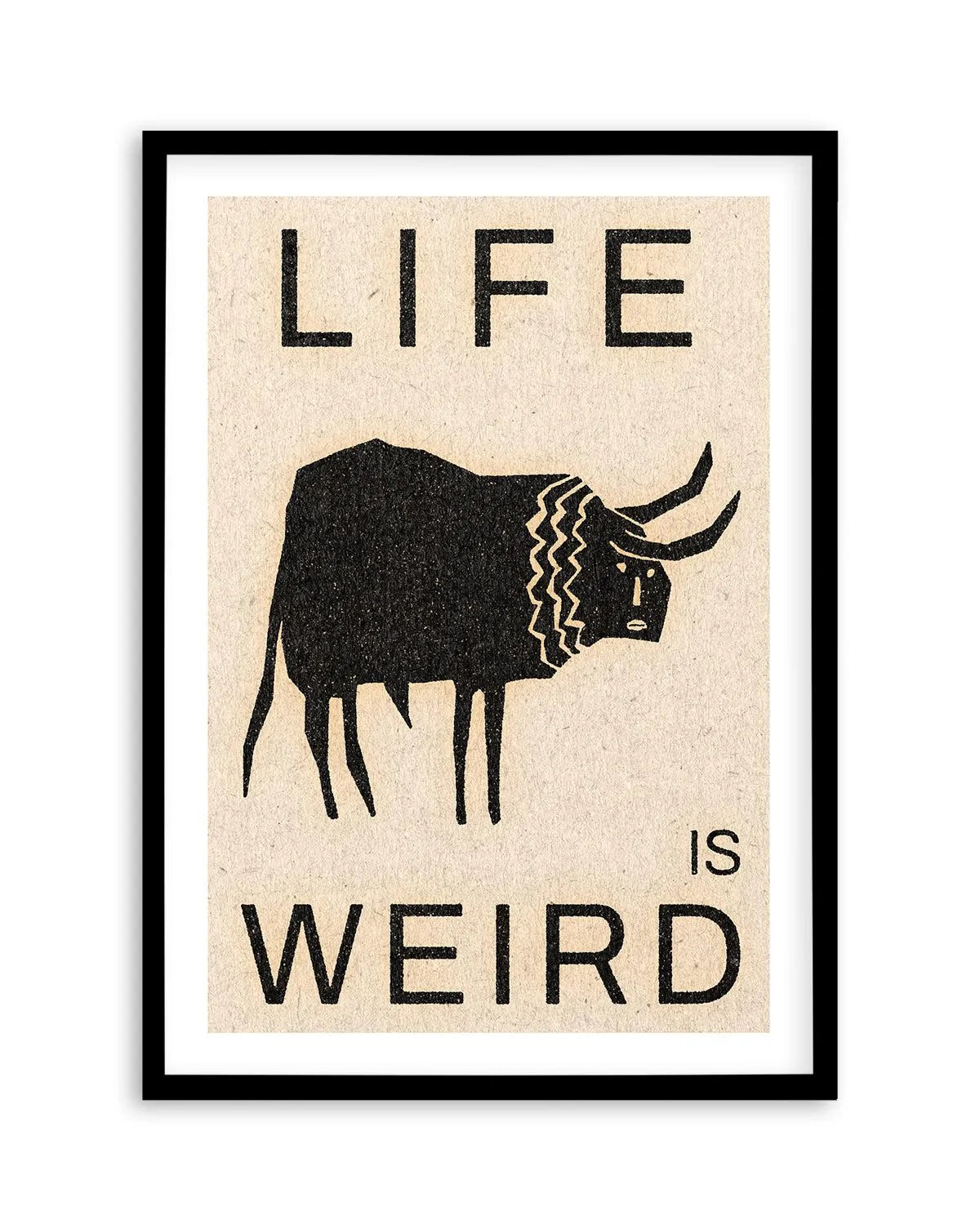 Life is Weird by David Schmitt Art Print from Olive et Oriel where you can shop wallpaper and artworks online