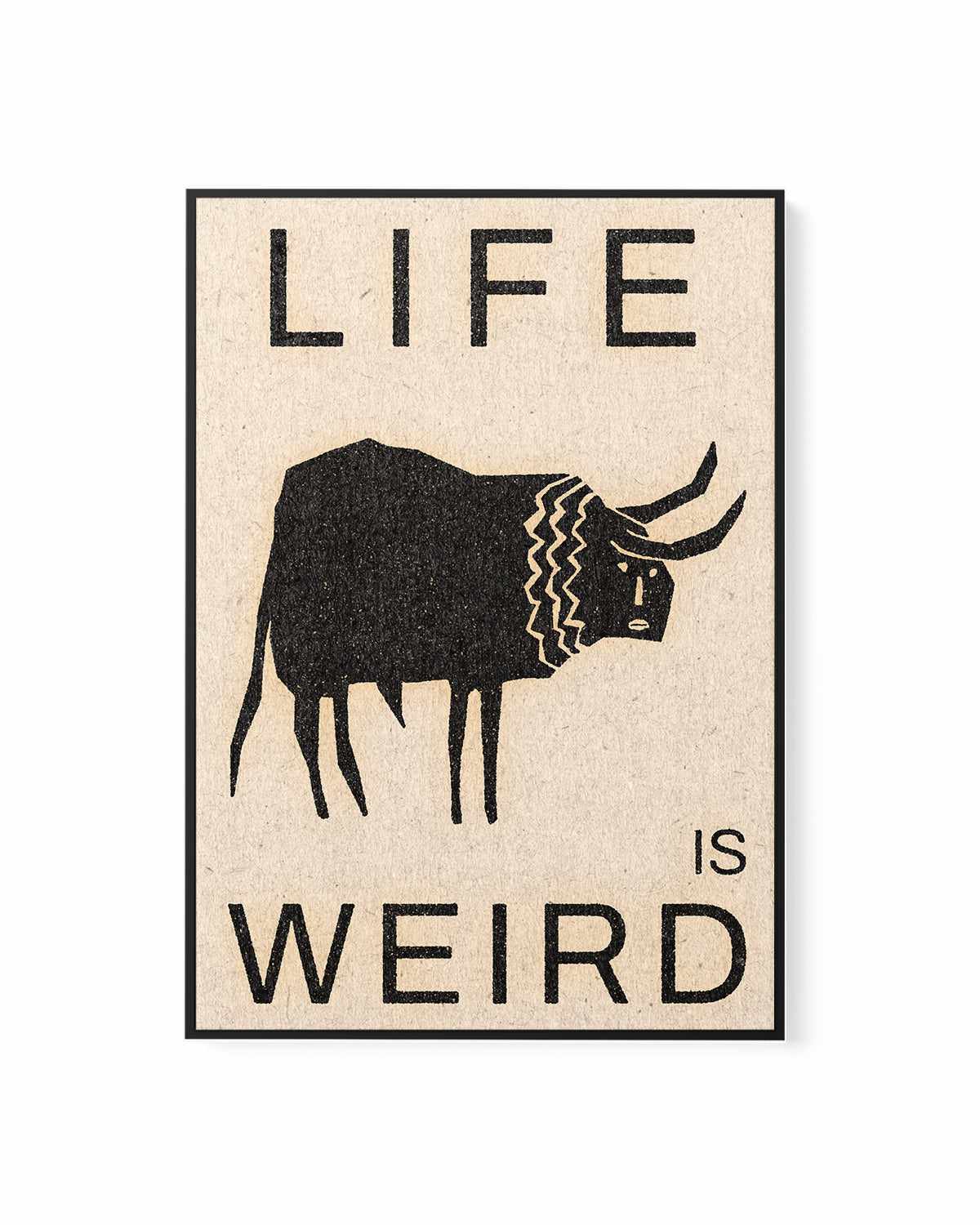 Life is Weird by David Schmitt | Framed Canvas Art Print