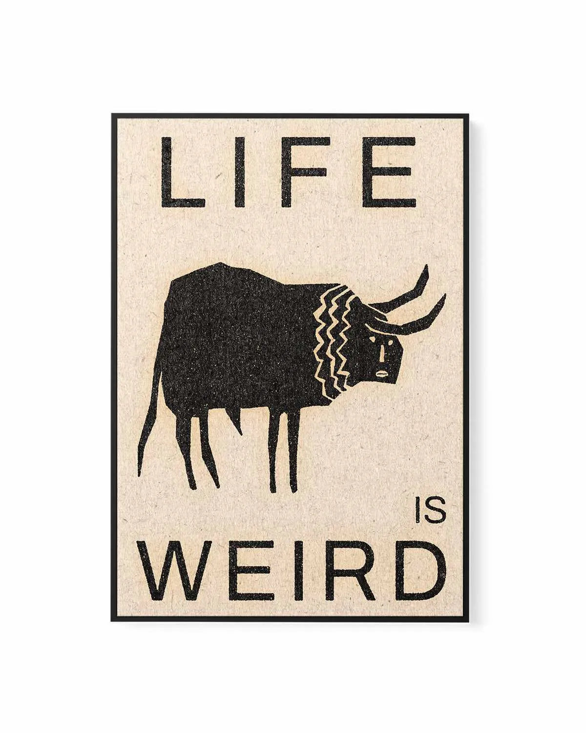 Life is Weird by David Schmitt | Framed Canvas Art Print from Olive et Oriel where you can shop wallpaper and artworks online