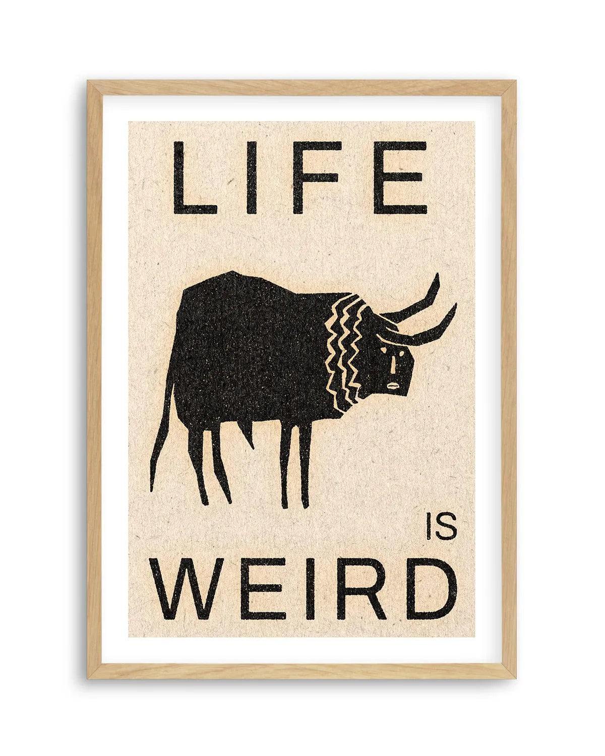 Life is Weird by David Schmitt Art Print from Olive et Oriel where you can shop wallpaper and artworks online