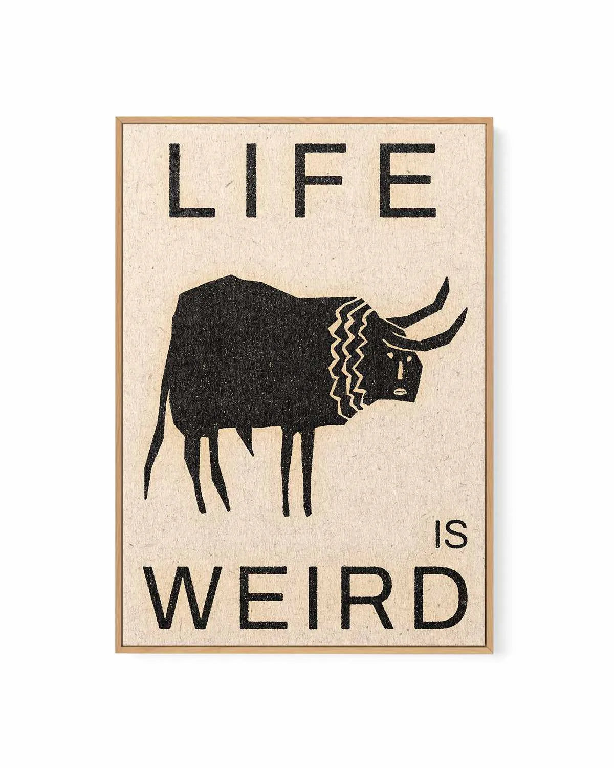 Life is Weird by David Schmitt | Framed Canvas Art Print from Olive et Oriel where you can shop wallpaper and artworks online