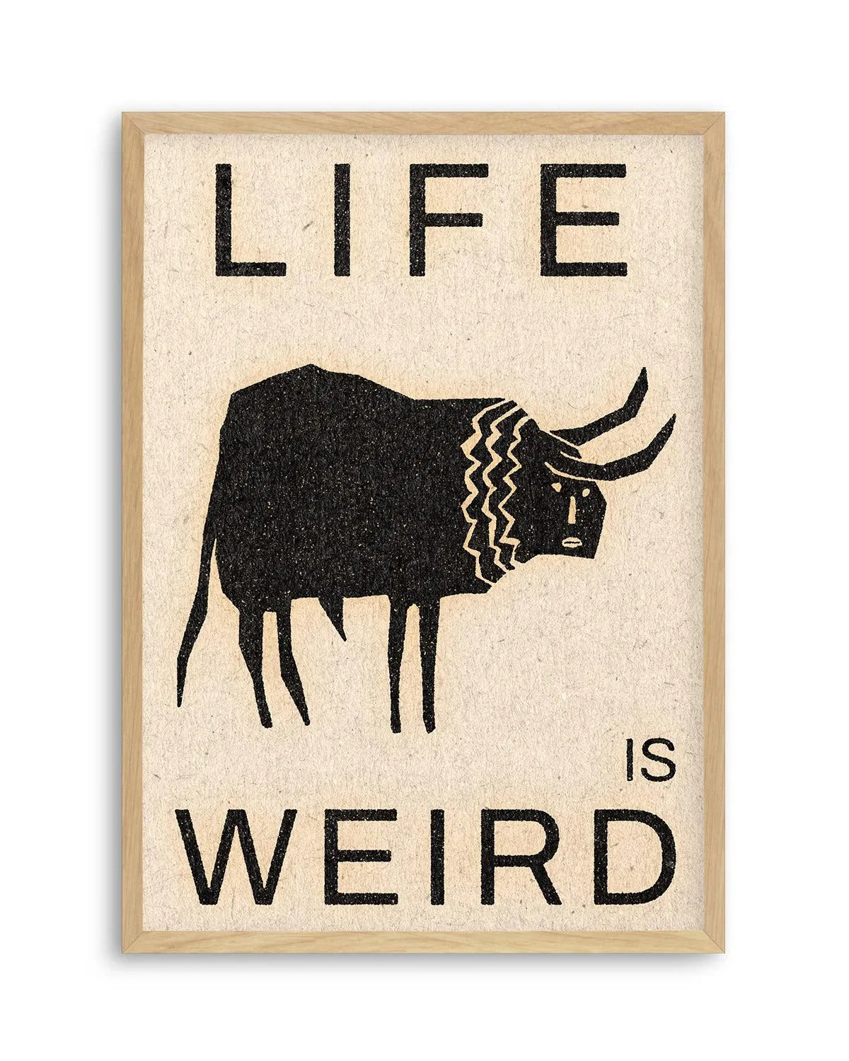 Life is Weird by David Schmitt Art Print from Olive et Oriel where you can shop wallpaper and artworks online
