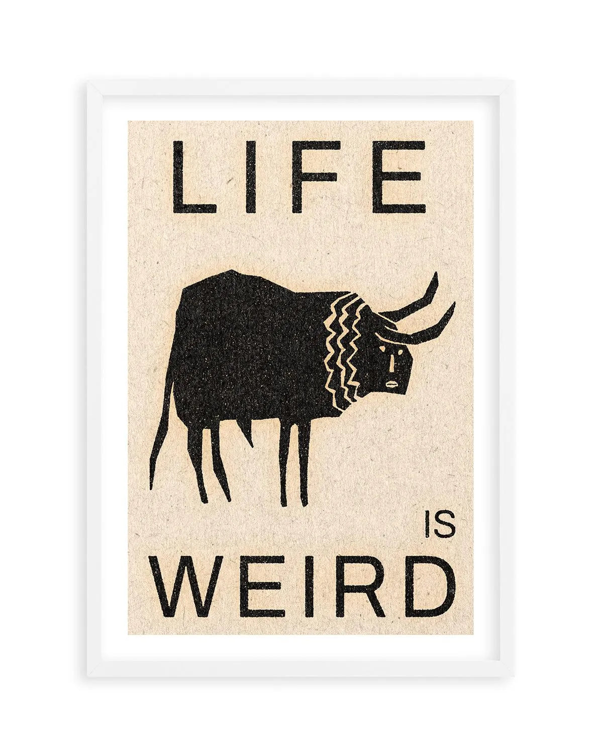 Life is Weird by David Schmitt Art Print from Olive et Oriel where you can shop wallpaper and artworks online