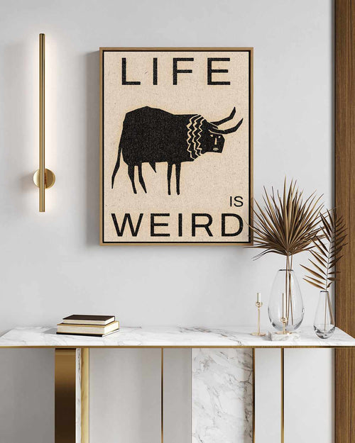 Life is Weird by David Schmitt | Framed Canvas Art Print