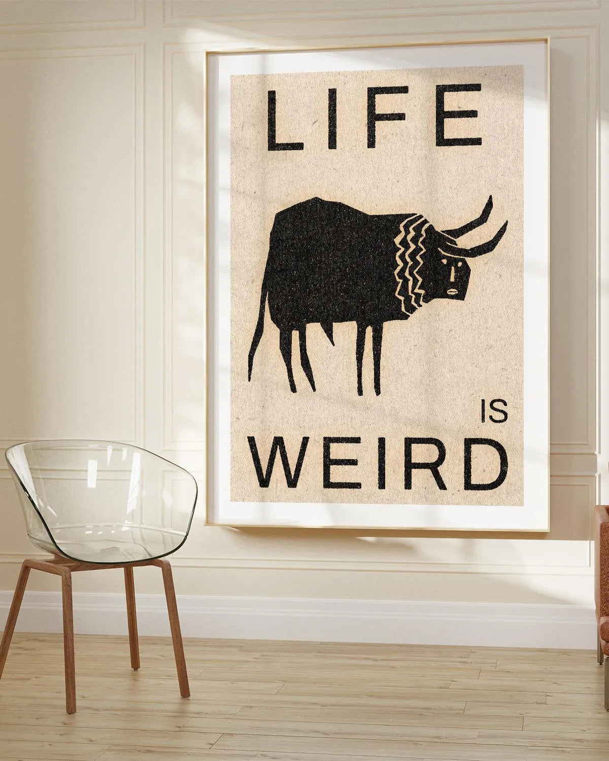 Life is Weird by David Schmitt Art Print from Olive et Oriel where you can shop wallpaper and artworks online