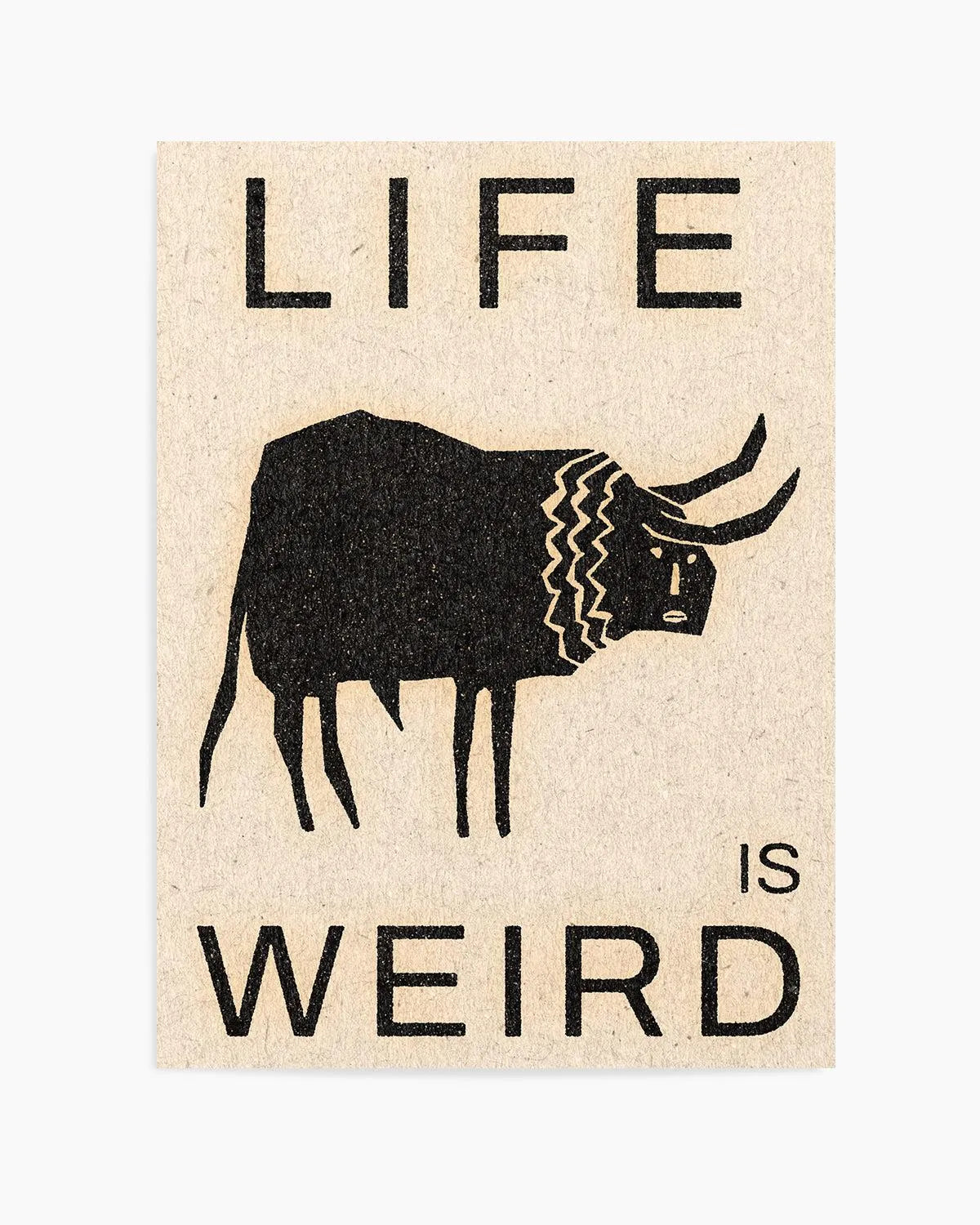 Life is Weird by David Schmitt Art Print from Olive et Oriel where you can shop wallpaper and artworks online