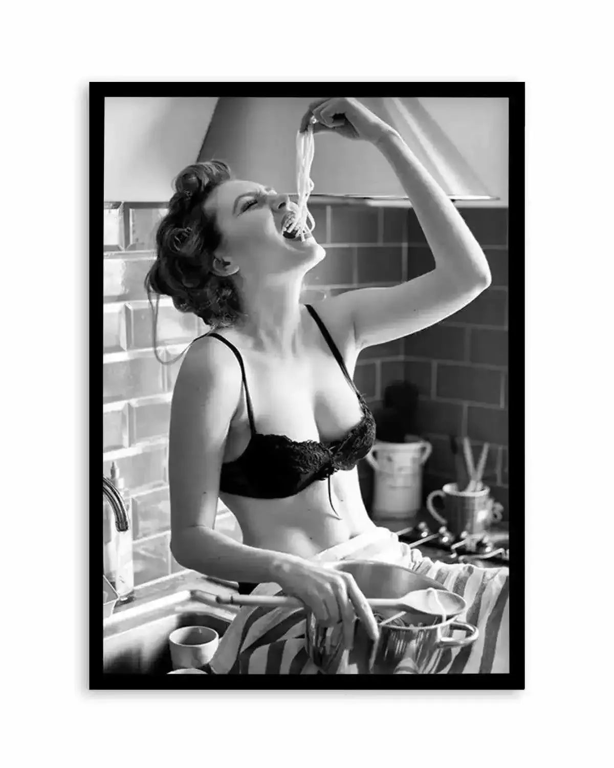 Life's Short, Eat The Pasta Art Print from Olive et Oriel where you can shop wallpaper and artworks online